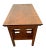 Antique Mission Arts and Crafts Desk, Drawer, Tiger Oak Bottom and Side Shelves For Sale - Image 4 of 13