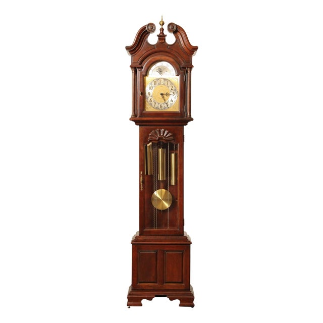 1970s Ridgeway Georgian Style Grandfather Clock For Sale