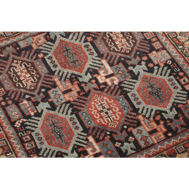 Rug & Kilim Antique Persian Shiraz Gift-Sized Square Rug by Rug & Kilim, 1920-1929 For Sale - Image 4 of 4