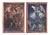 19th Century, Oil on Canvas, Two Winged Arc Angels, Set of 2 For Sale