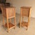 Striped Oak Bedside Tables, Set of 2 For Sale - Image 9 of 13