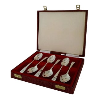 Sterling Silver Golfing Spoons, 1932, Set of 6 For Sale