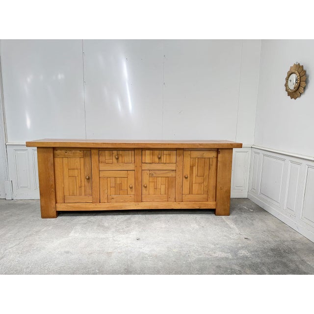 Brutalist Elm Sideboard, 1970s For Sale - Image 4 of 15