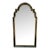 Baker Furniture Mahogany Partial Gilt and Green Baker Wall Mirror For Sale