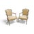 1940s Louis XV Style Cabriolet Armchairs with Patina Finish, 1949, Set of 2 For Sale - Image 5 of 6