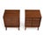 Wood American of Martinsville Mid Century Walnut Nightstands Brass Accent Restored - A Pair For Sale - Image 7 of 13