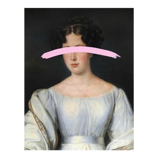 Josh Young Design House "Emily" Mixed Media Painting For Sale