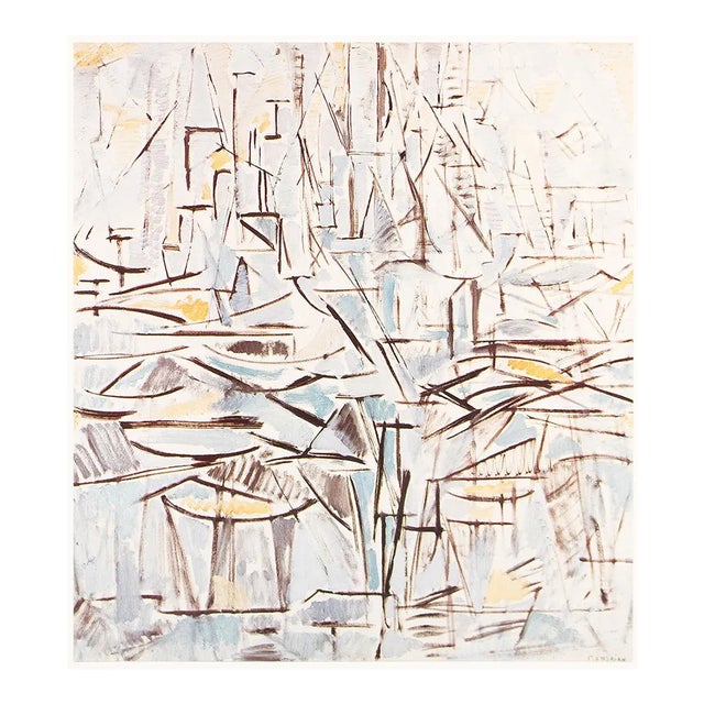 1991 After Piet Mondrian "Composition I. Arbres", Full-Color Parisian Print For Sale