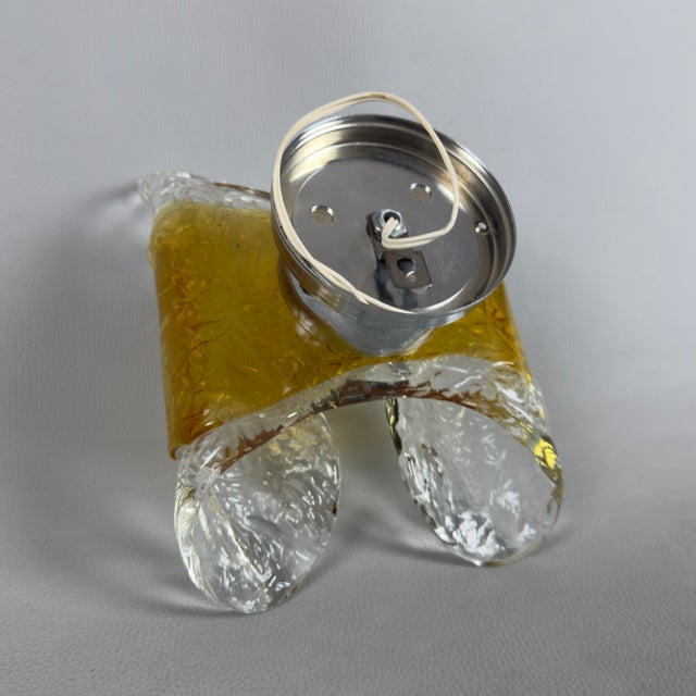 Metal Murano Glass Wall Lamp from Mazzega, 1970s For Sale - Image 7 of 13