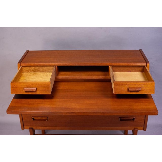 Danish Teak Secretaire by Arne Wahl Iversen for Vinde Møbelfabrik, 1960s For Sale - Image 6 of 14