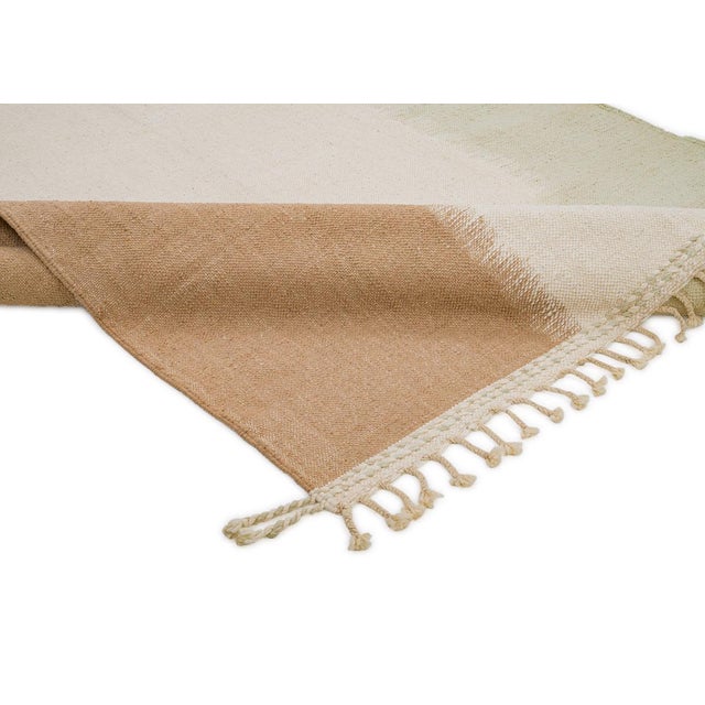 Moroccan Flatweave Wool Rug by Azele Studio For Sale - Image 4 of 12