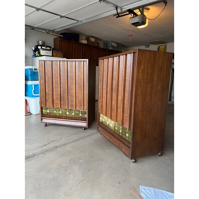 Mid-Century Modern Mid Century Modern Brutalist Dresser Pair by Tobago. Canada. For Sale - Image 3 of 11