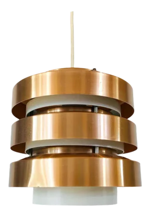 Copper and Metal Pendant Lamp from DDR, 1960s