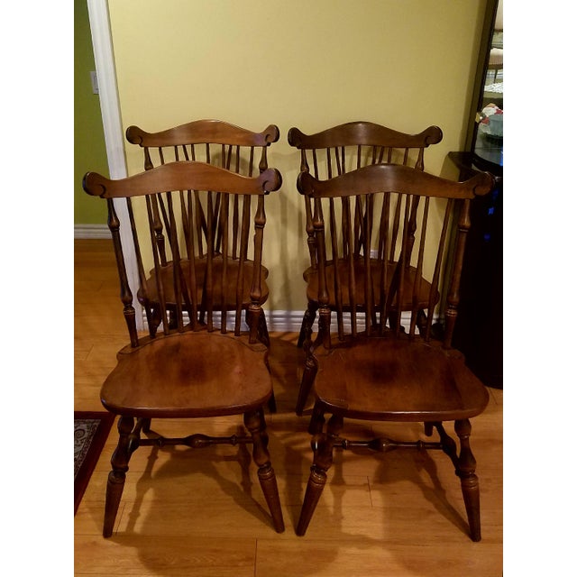 Temple Stuart Maple Dining Chairs Set Of 4 Chairish