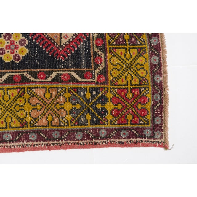 Turkish Oushak Red Antique Wool Rug For Sale - Image 3 of 7