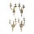 Early 20th Century Louis XV-Style Brass Sconces - Set of Four For Sale