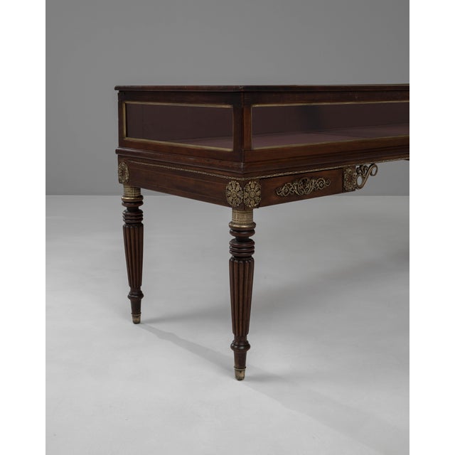 Chocolate 1900s Spanish Wooden Shop Counter For Sale - Image 8 of 12