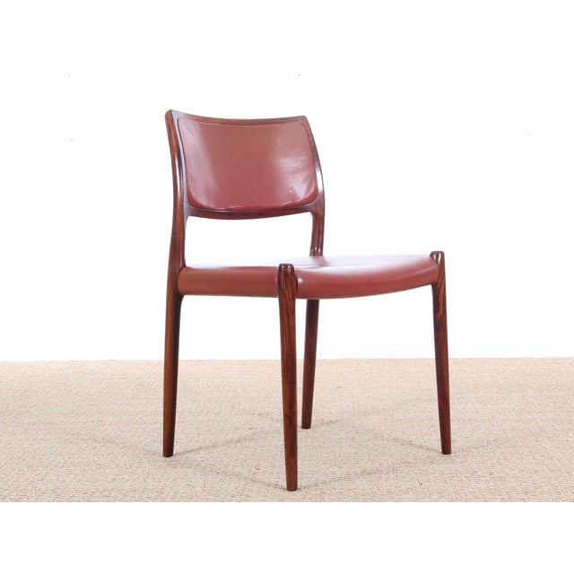 Model 80 Chairs in Teak, 1960s, Set of 6 For Sale - Image 4 of 16