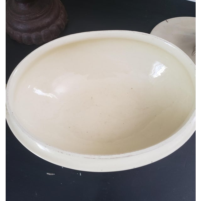 Antique 19th Century French Creil Creamware Tureen Chairish