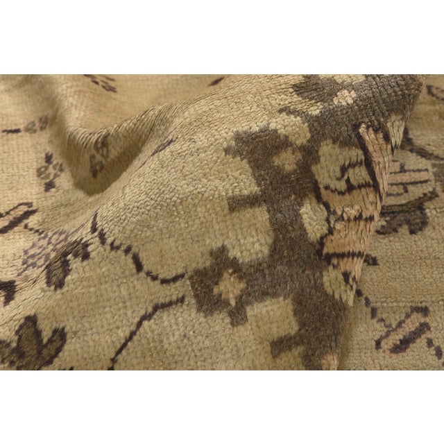 Textile Vintage Turkish Oushak Rug- 05'08 X 07'10 For Sale - Image 7 of 12