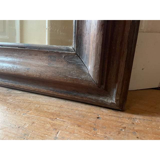 Antique French Oakwood Mirror, 1800s For Sale - Image 9 of 18