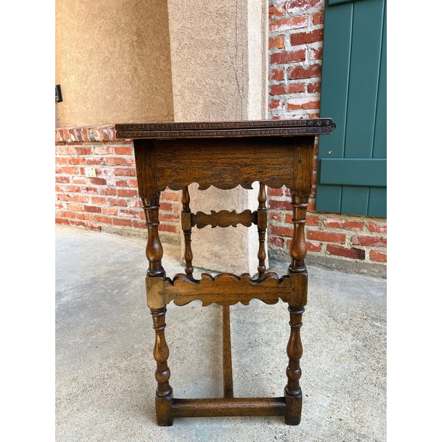 Antique English Game Table Flip Top Victorian Oak C1880 Mahjong Square Table For Sale - Image 14 of 18
