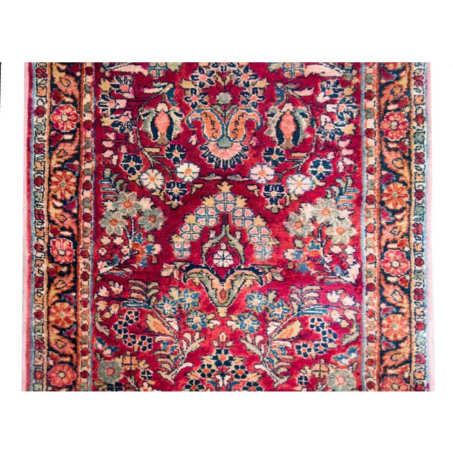 Textile Early 20th Century Persian Sarouk Runner For Sale - Image 7 of 15