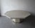 Big on size and style, this striking 1970s, octagonal dining table is fully wrapped in natural grasscloth, accented with...