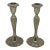 Mid 20th Century Godinger Silverplate Candlestick Holders With Baroque Grapevine Design - a Pair For Sale