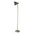 Vintage Mid-Century Modern Brass Single Spotlight Floor Lamp With Directional Shade For Sale