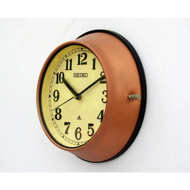 Vintage Seiko Maritime Nautical Wall Clock For Sale - Image 4 of 7