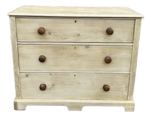 19th Century Bleached Pine Chest