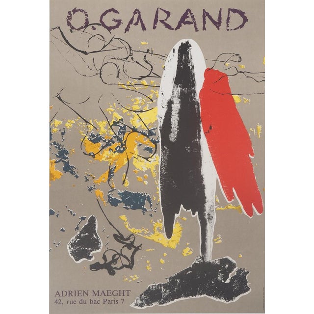 Olivier Garand, Exposition 1984 Poster, Lithograph For Sale - Image 10 of 10