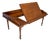 Antique English Mahogany Reading Breakfast Table with Gallery Sides Pierced Grip Handles and Turned Legs For Sale