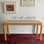 Vintage Pencil Reed Console Table Waterfall For Sale In West Palm - Image 6 of 9