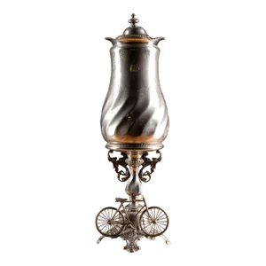 19th Century Silver Plated Bicycle Trophy