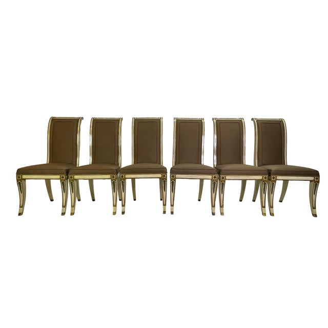 Mid-20th Century Directoire-Style Dining Chairs, Set of 6 For Sale