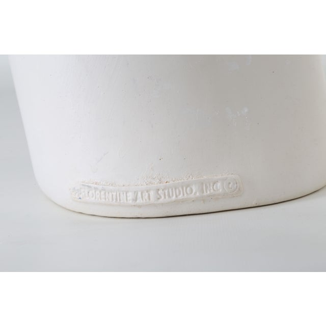 Florentine White Art Studio Vintage Chalkware Mannequin Head Bust MCM Statue For Sale In Chicago - Image 6 of 12