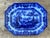Vintage Boho Blue Willow Octagon Ceramic Platter For Sale - Image 12 of 12