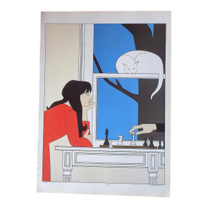 Vintage Signed Will Barnet Lithograph - "Seventh Season"