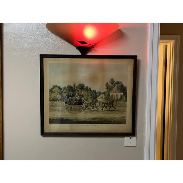 Offered for your consideration is a stunning, authentic pair of 19th-century hand-colored aquatints, "Quicksilver Royal...