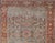 Early 20th Century Persian Antique Serapi Rug With All-Over Geometric Design in Gray-Blue and Red For Sale - Image 5 of 14