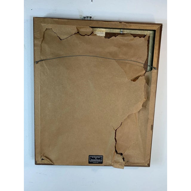 1960s Mid Century Female /male Head Abstract Painting For Sale - Image 9 of 10