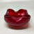 1960s Gorgeous red ashtray or catchall by Flavio Poli for Seguso in Bullicante Murano Glass. Made in Italy The item is in...