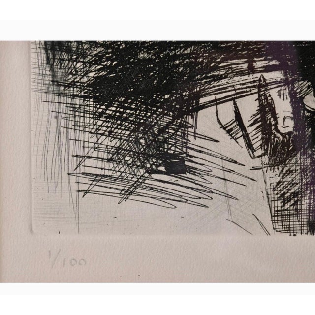 Jack Levine, Modernist Social Realist Wpa Artist Judaica Etching Rabbi in Study For Sale - Image 9 of 10