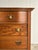 Late 19th Century Antique Oak Serpentine Chest With Original Casters and Brass Hardware For Sale - Image 5 of 17