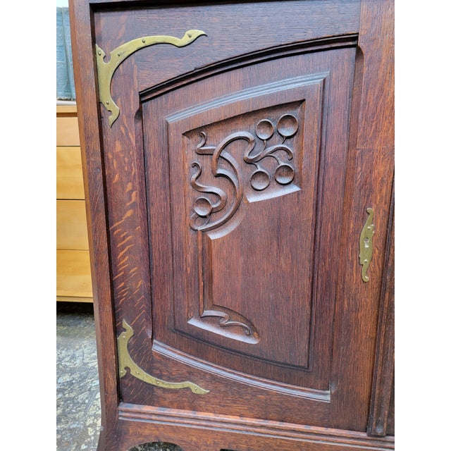 Antique Art Nouveau Cabinet or Cupboard Early 1900's For Sale - Image 10 of 18