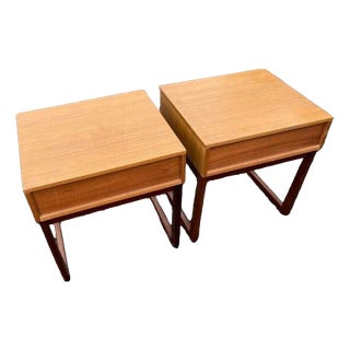 Vintage Danish Nightstands, Set of 2 For Sale