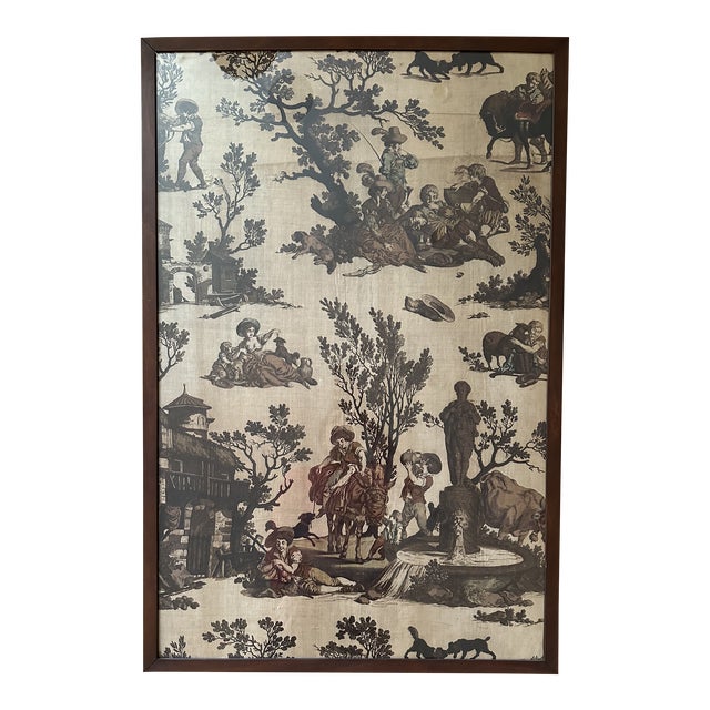 1700s Framed Textile 18th Century For Sale