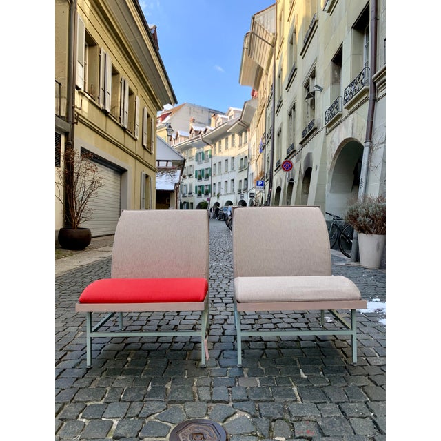 Textile Set of Sacher Armchairs by Marco Zanini Ed. Sottsass for Driade, 1980s For Sale - Image 7 of 14